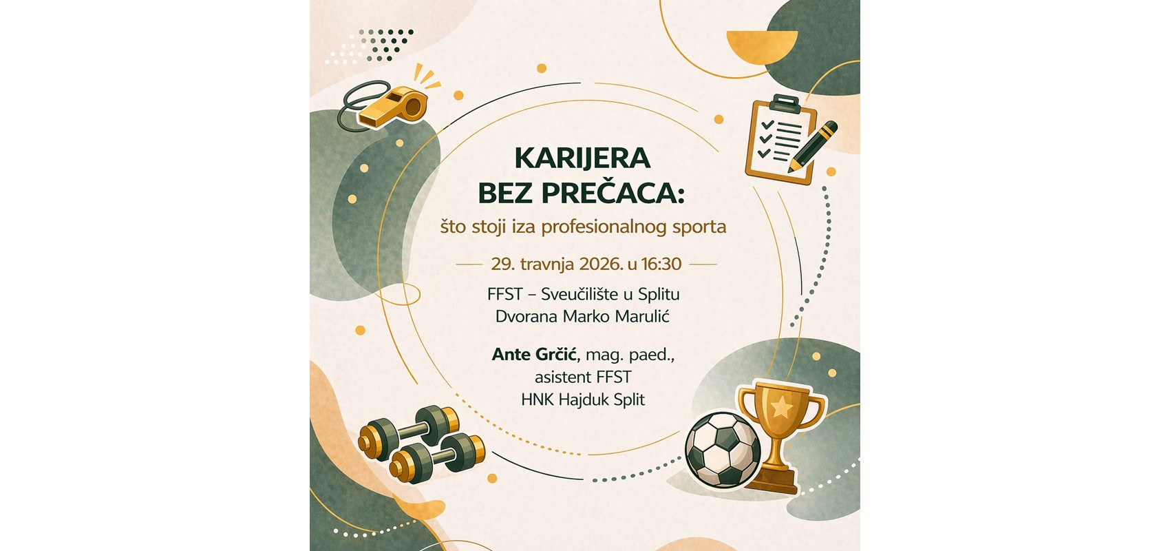 Panel rasprava  „Karijera bez prečaca: što stoji iza profesionalnog sporta”, gosti nogometaši HNK Hajduk Split